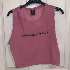 Pink Nike Pro Dri- Fit Top